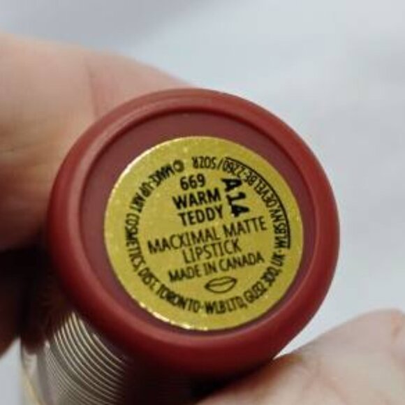 MAC Macximal Matte Lip 'Warm Teddy" Ltd Edition Gold Standard Tube-NWOT-No Box - Picture 3 of 5